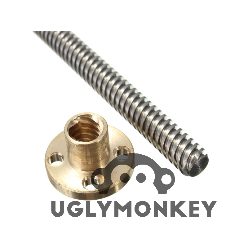 TR 8x8 Lead Screw 500mm With Nut