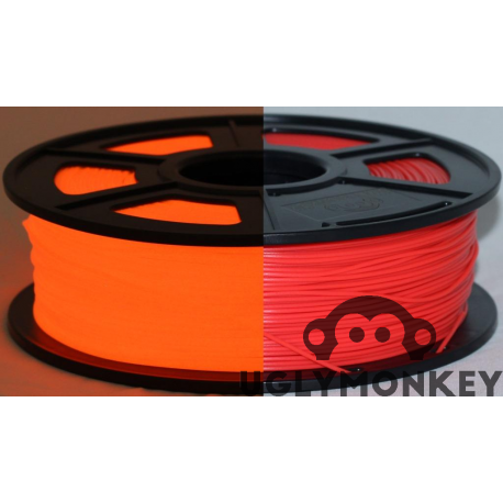 Glow in the Dark Red PLA 1kg, 1.75mm